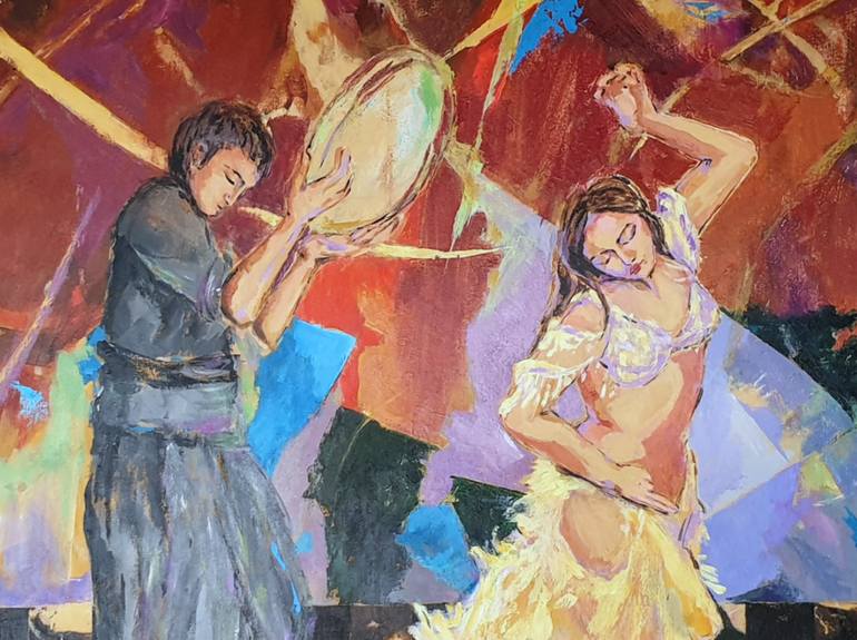 Original Conceptual Music Painting by Ghazal H Salem