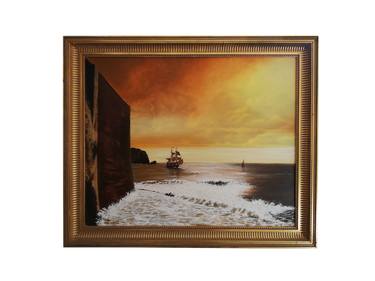 Print of Realism Ship Paintings by Dragomir Milicevic