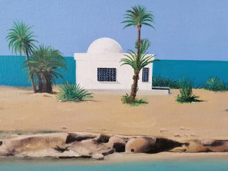 Original Realism Beach Painting by Dragomir Milicevic