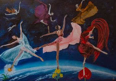 Original Modern Performing Arts Paintings by Dragomir Milicevic