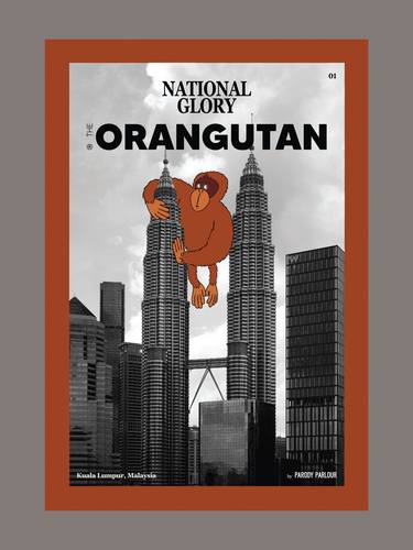 Saatchi Art Artist Parody Parlour; Printmaking, “National Glory - The Orangutan - Limited Edition of 100” #art