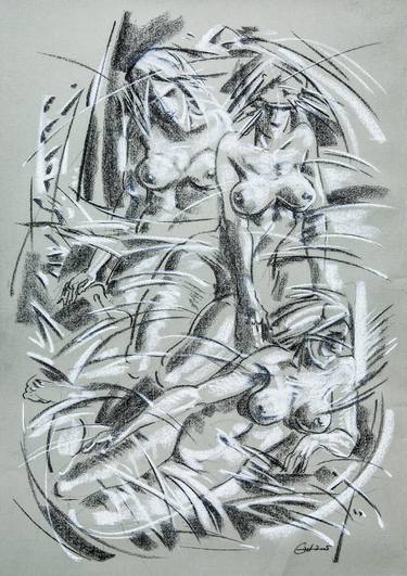Print of Figurative Classical mythology Drawings by Volodymyr Goncharenko