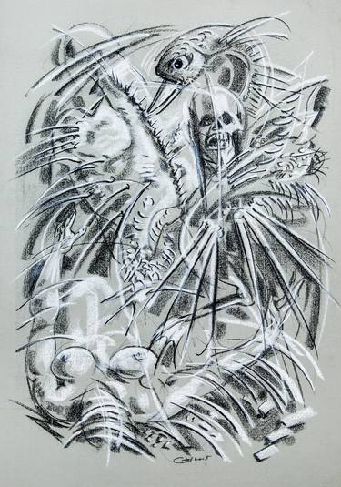 Original Expressionism Classical mythology Drawings by Volodymyr Goncharenko