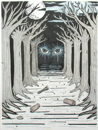 Print of Tree Drawings by Edgar Colmenero