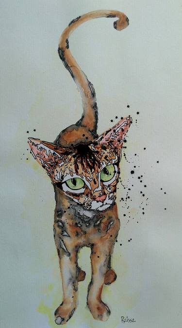 Print of Figurative Cats Paintings by Raissa Spinola