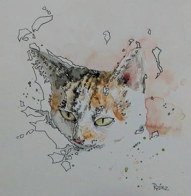 Original Cats Paintings by Raissa Spinola