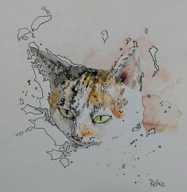 Print of Figurative Cats Paintings by Raissa Spinola