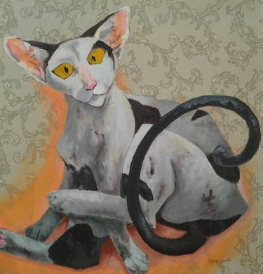 Original Cats Paintings by Raissa Spinola