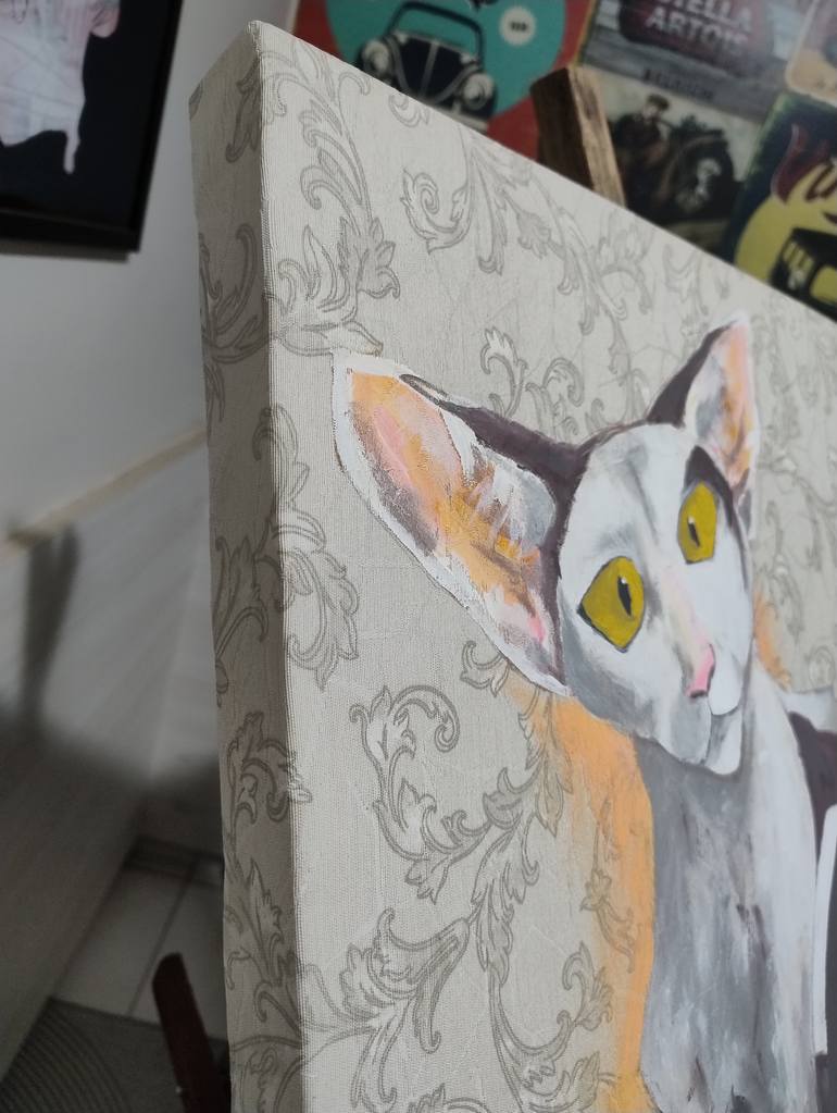 Original Figurative Cats Painting by Raissa Spinola