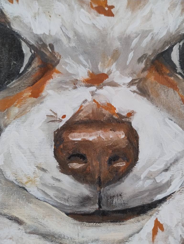 Original Figurative Dogs Painting by Raissa Spinola