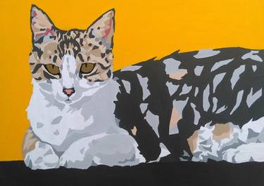 Print of Cats Paintings by Raissa Spinola