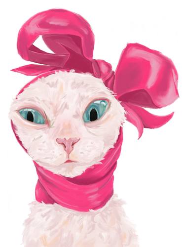 Original Figurative Cats Printmaking by Raissa Spinola