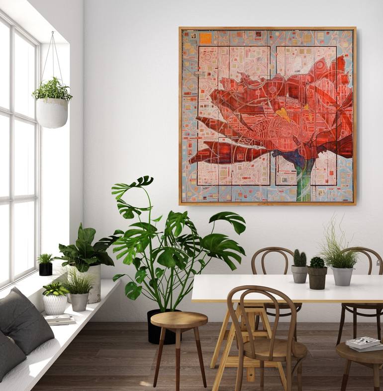 Original Contemporary Floral Painting by Darren Engleman