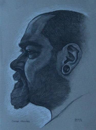 Original Figurative Portrait Drawings by Connor Maguire