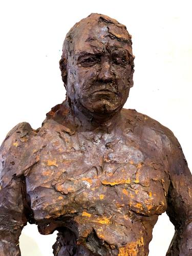 Original Expressionism Men Sculpture by Pablo Lara