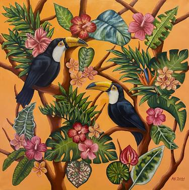 Original Fine Art Botanic Paintings by Anastasia Kurganova