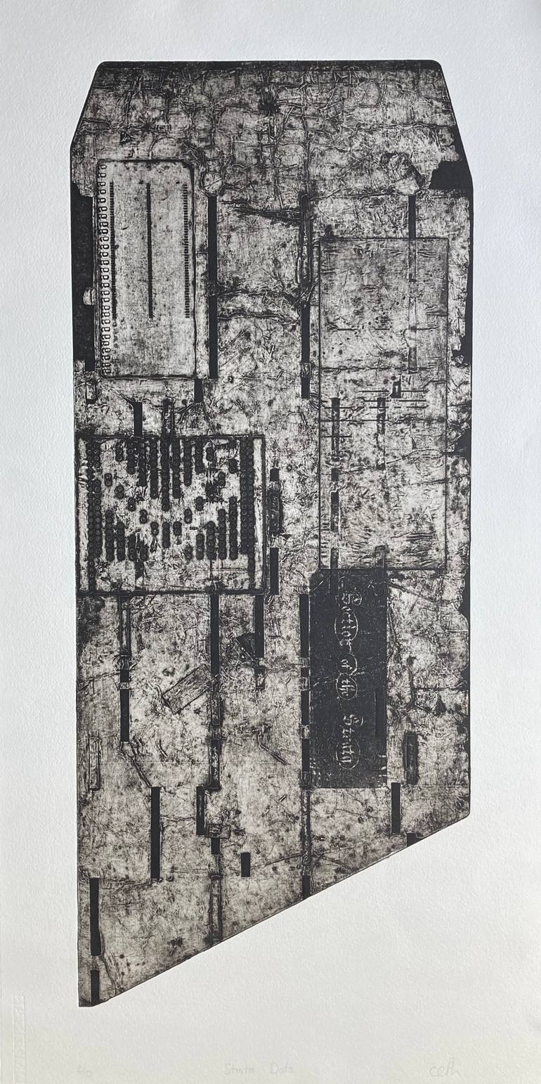Original Conceptual Abstract Printmaking by Clare Phelan