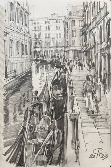 Past the gondolas. Album Venice thumb