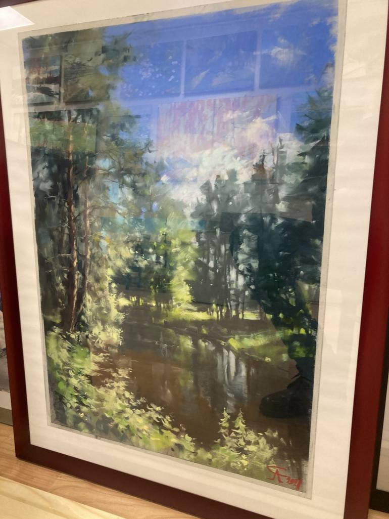 Original Color Field Painting Landscape Painting by Andrey Svistunov