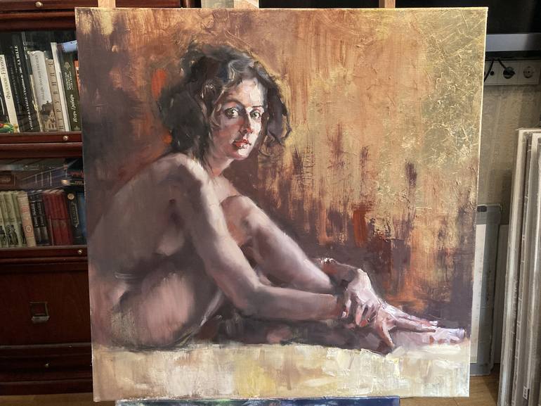 Original Impressionism Nude Painting by Andrey Svistunov