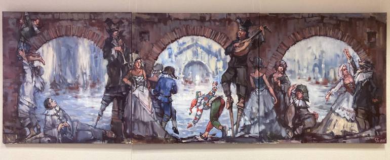Original Figurative Abstract Painting by Andrey Svistunov