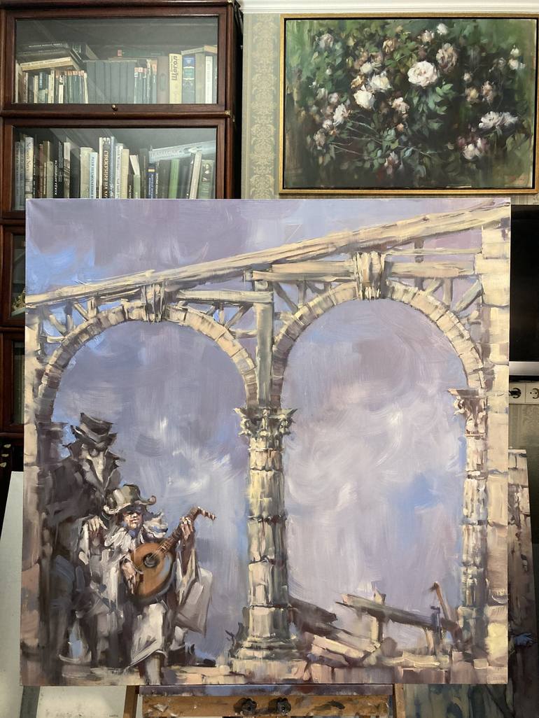Original Figurative Abstract Painting by Andrey Svistunov
