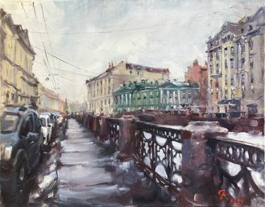 Saint-Petersburg. Winter forever. Oil on linen canvas thumb