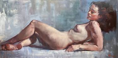 Print of Portraiture Nude Paintings by Andrey Svistunov