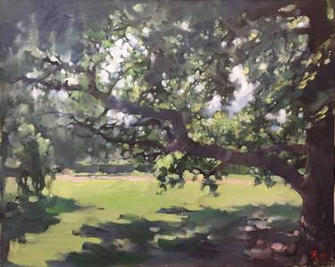 In the shade of oak. Oil on linen canvas thumb