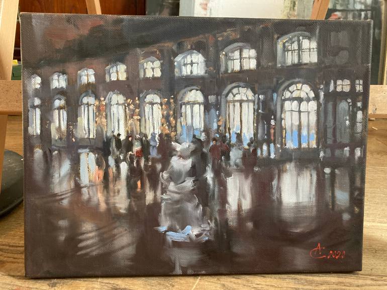 Original Abstract People Painting by Andrey Svistunov