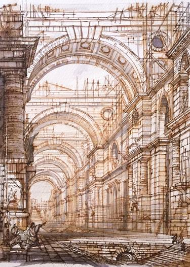 Print of Architecture Drawings by Andrey Svistunov