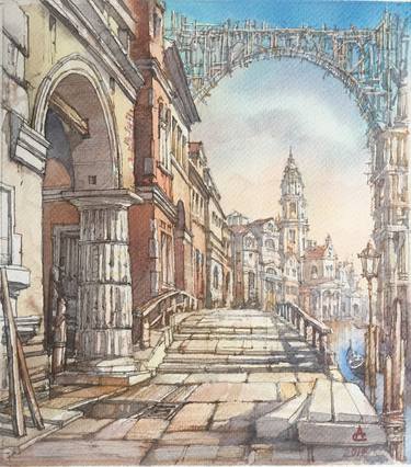 Print of Architecture Paintings by Andrey Svistunov