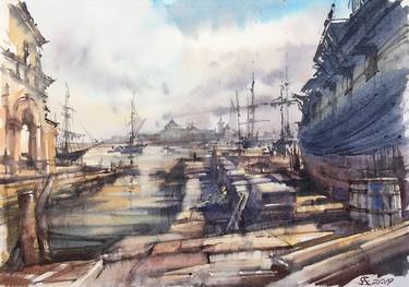 Original Fine Art Ship Paintings by Andrey Svistunov