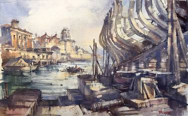 Print of Ship Paintings by Andrey Svistunov