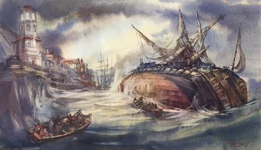 Print of Ship Paintings by Andrey Svistunov