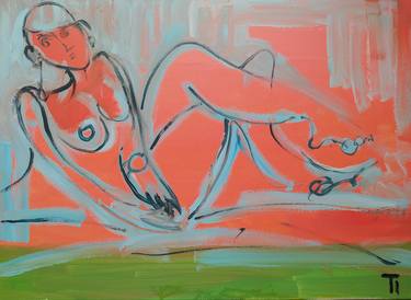 Original Abstract Nude Paintings by Irena Cagelnik