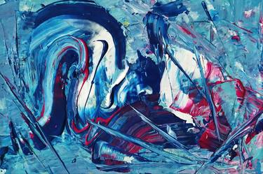 Original Abstract Expressionism Abstract Paintings by Irena Cagelnik