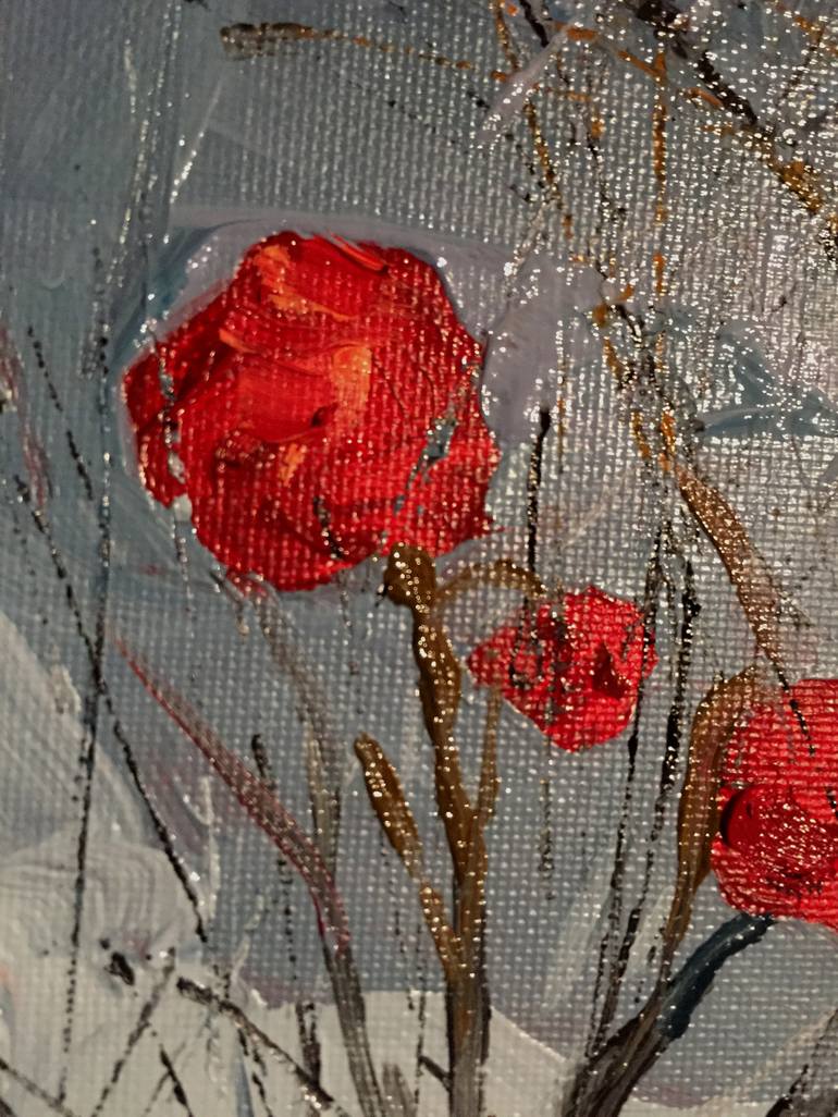 Original Impressionism Floral Painting by Girolamo Codato