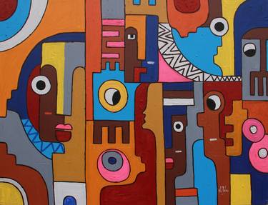 Original Abstract Paintings by Theophilus Tetteh