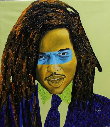 Print of Portraiture Celebrity Paintings by Theophilus Tetteh