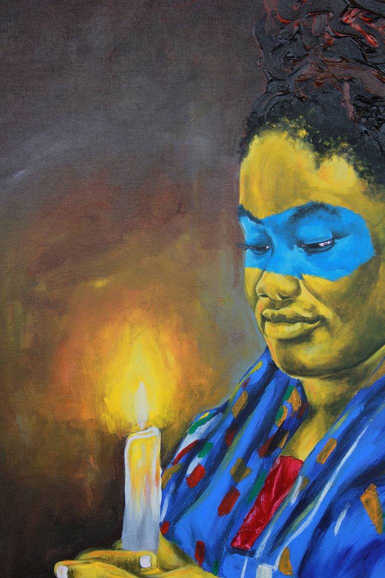 Original Impressionism Popular culture Painting by Theophilus Tetteh