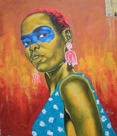 Original Figurative Time Paintings by Theophilus Tetteh