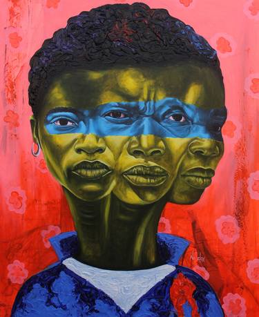 Original Portraiture Nature Paintings by Theophilus Tetteh