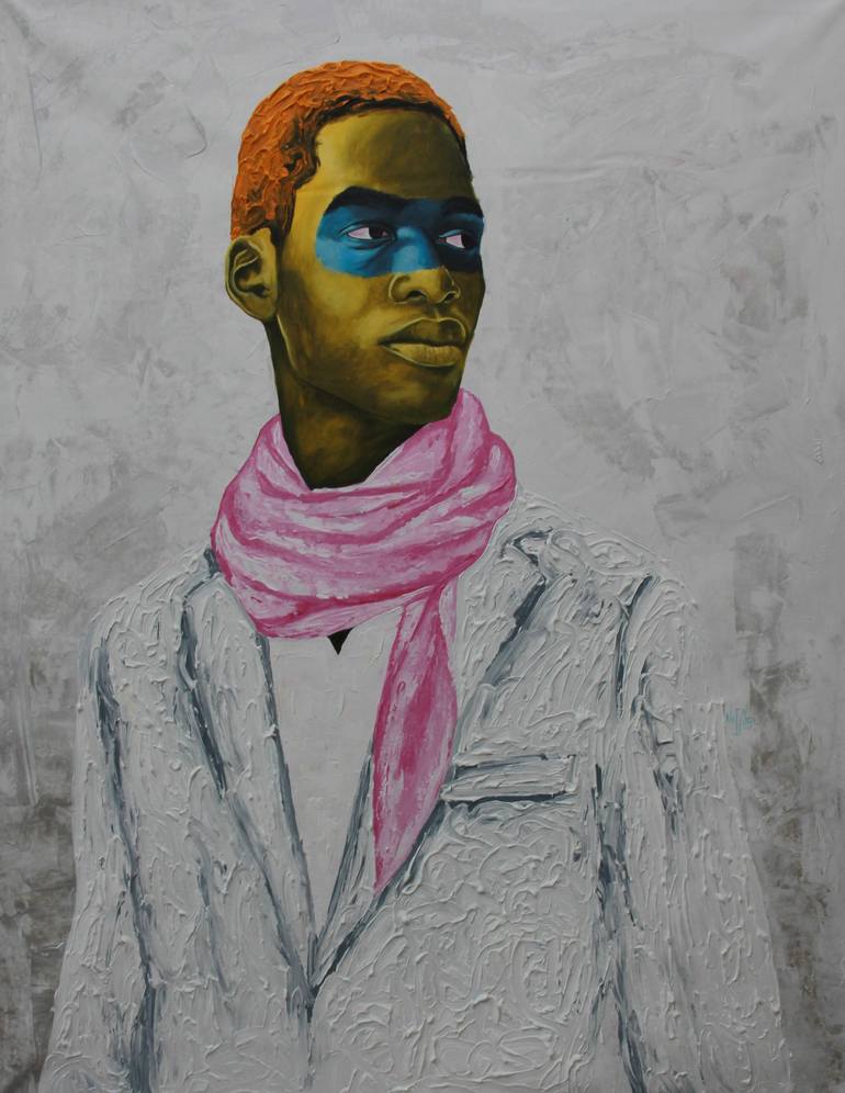 Pure White + Salon Coloring 3 Painting by Theophilus Tetteh | Saatchi Art