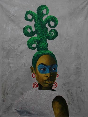 Original Impressionism Fashion Paintings by Theophilus Tetteh