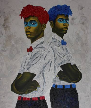 Original Conceptual Pop Culture/Celebrity Paintings by Theophilus Tetteh