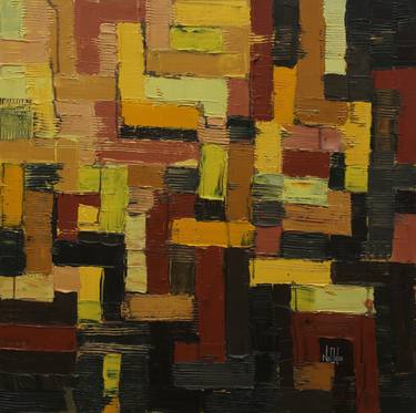 Original Abstract Expressionism Abstract Paintings by Theophilus Tetteh