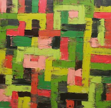 Original Abstract Expressionism Abstract Paintings by Theophilus Tetteh