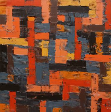 Original Abstract Expressionism Abstract Paintings by Theophilus Tetteh