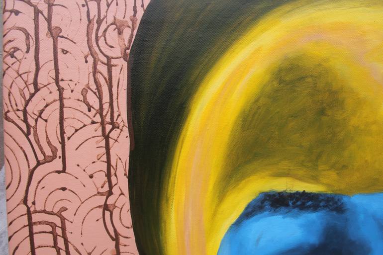 Original Expressionism Children Painting by Theophilus Tetteh